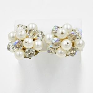 Vintage 1960's Clip On Earrings